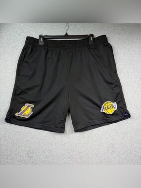 NBA Ultra Game Los Angeles Lakers Black Purple Mesh Basketball Shorts Men’s XL